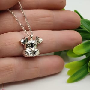 Dog Pendant Necklace, Gold Personalized Pet Gift, Sterling Silver Pet Charm, Gift for Dog Lovers