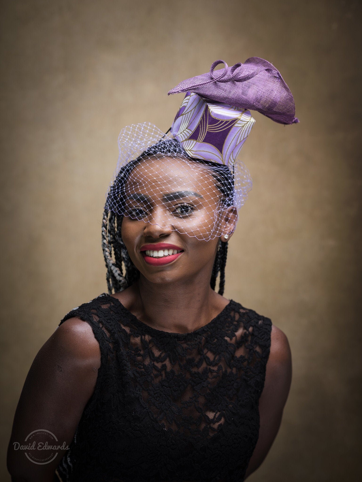 Lilac Ankara Wedding Hat Fascinator - Etsy