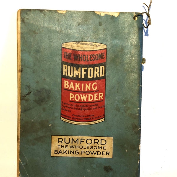 Vintage Rumford Complete Cook Book American Cookery Everyday Cookbook for the Housewife and Student Brand Advertising Midcentury Sexism Food