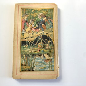 Antique Children&#39;s Story Book French Recits Enfantins St Augustin Childish Tales Fairy Tales Nursery Rhymes Baby Kids Rare Book Collectible