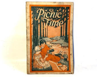 Antique Lydia Pinkham Booklet "Picnic Time" Herbal Medicine Advertising