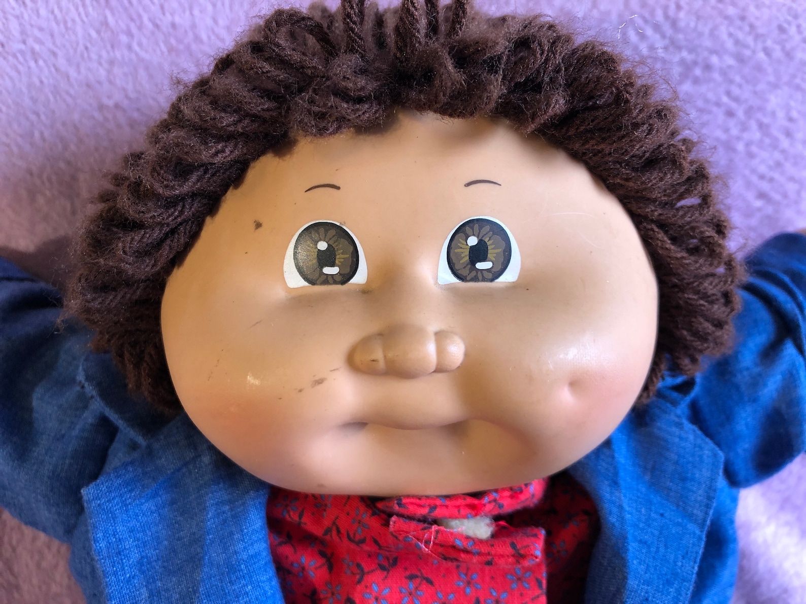 Vintage Cabbage Patch Doll Original 1984 Xavier Roberts Brown Hair