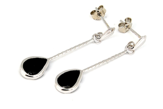 ★ODDCOLLET★ Tears earring (onyx) Calyx Mono Black Onyx Earring