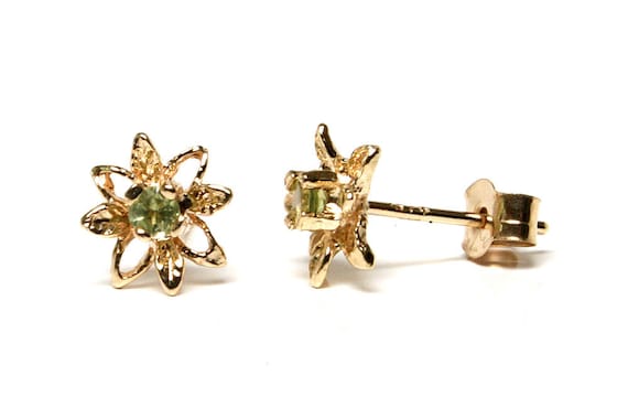9ct gold daisy earrings sale
