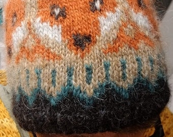 FOX LADY HAT. Knitting pattern