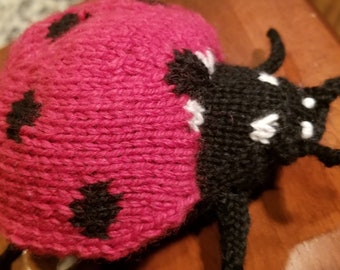 LADYBUG knitting pattern (not a finished toy)