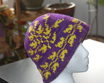 FLOWER HAT. Knitting pattern (digital)