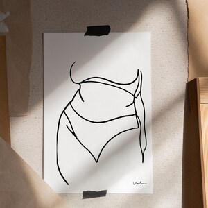 Body Minimalist Line Art