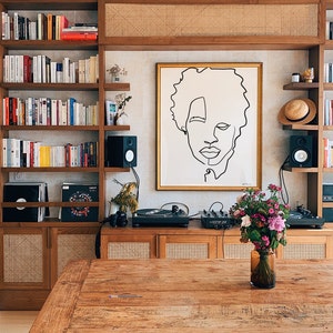 Minimalist Line Art Portrait