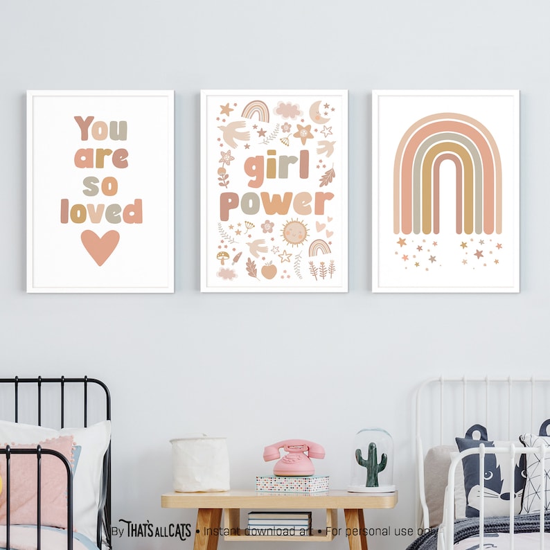 Nursery Printable Wall Art Girl, Girls Room Decor, Girl Power Print ...