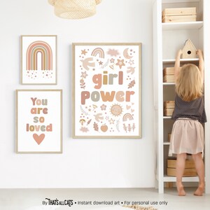 Nursery Printable Wall Art Girl, Girls Room Decor, Girl Power Print ...