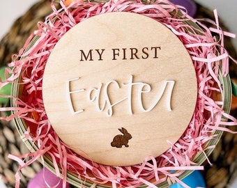 Holiday Milestone Markers, My First Easter, Wooden Milestone Markers, Newborn Photo Prop, Easter Decor