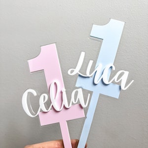 One Cake Topper, First Birthday Cake Topper, ONE Smash Cake Topper, Baby Birthday Cake Topper, Personalized Birthday Cake Topper