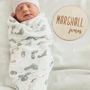 Birth Announcement Sign, Engraved Wooden Name Sign, Name Announcement Plaque, Wooden Nursery Decor , Newborn Photo Prop, Baby Shower Gift