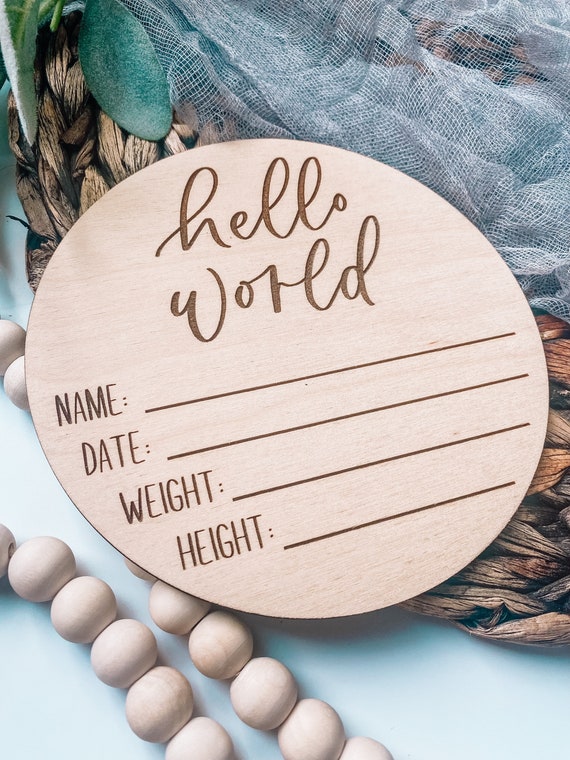 Baby Announcement Set Baby Monthly Milestone Cards Sign, 10 Double ...