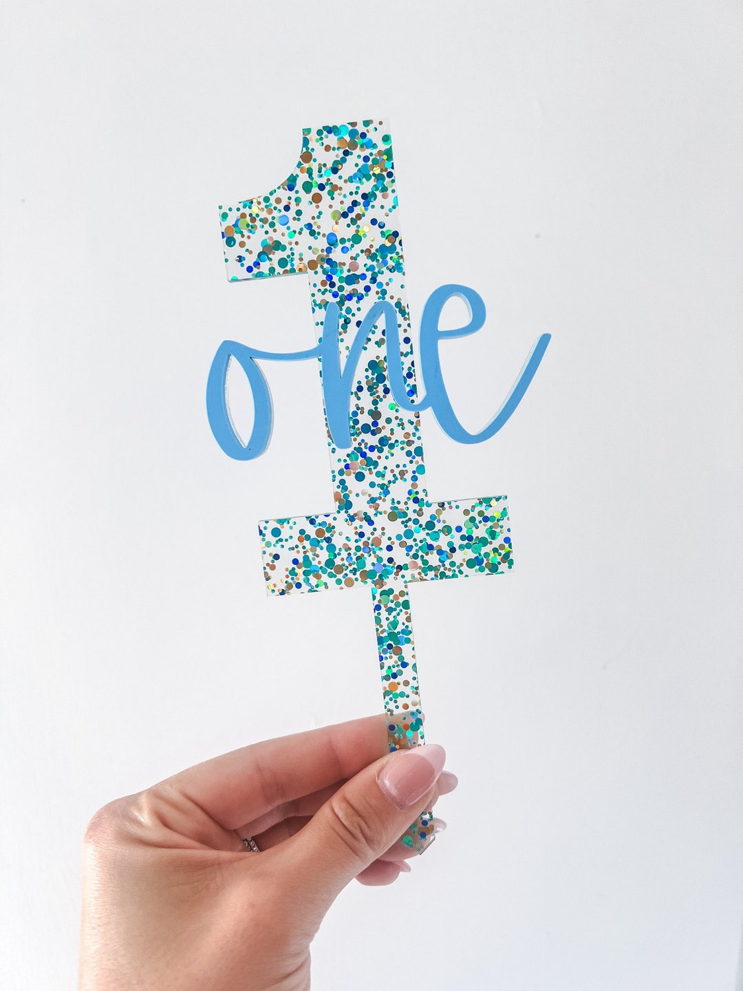 One Cake Topper, First Birthday Cake Topper, ONE Smash Cake Topper ...