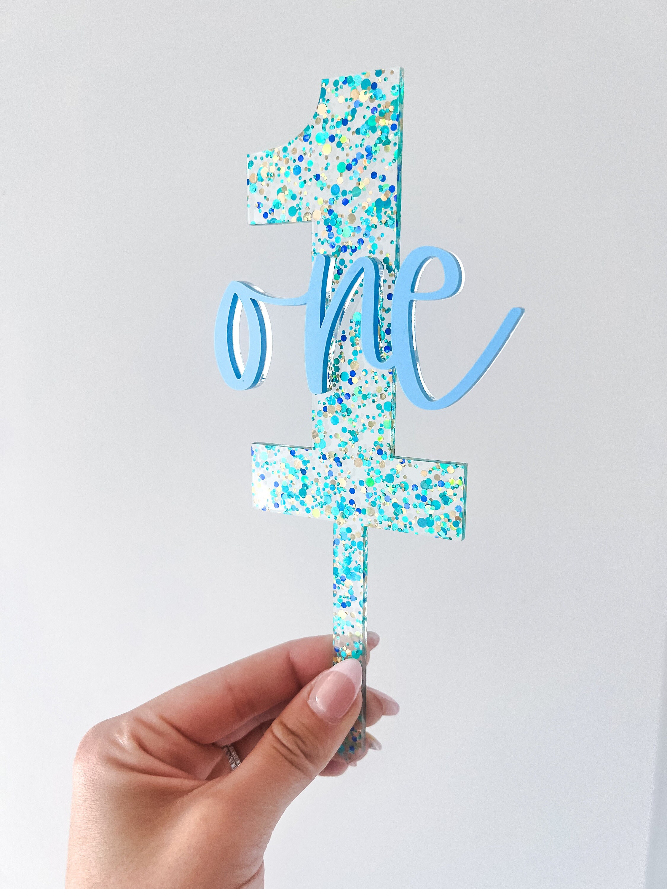 One Cake Topper, First Birthday Cake Topper, ONE Smash Cake Topper ...