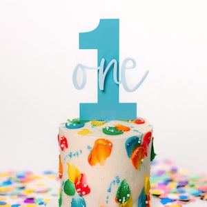 One Cake Topper, First Birthday Cake Topper, ONE Smash Cake Topper, Baby Birthday Cake Topper, Personalized Birthday Cake Topper
