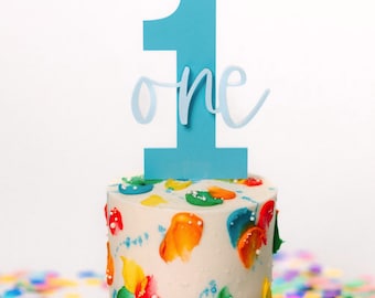 One Cake Topper, First Birthday Cake Topper, ONE Smash Cake Topper, Baby Birthday Cake Topper, Personalized Birthday Cake Topper