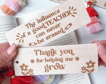 Teacher Appreciation Week Gift, Teacher Bookmark, Engraved Pencil Bookmark, Teacher Retirement Gift, Teacher Gift