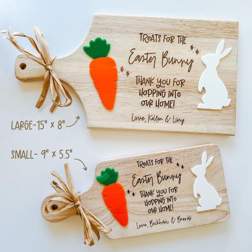 Dear Easter Bunny, Easter Bunny Treat Tray, Easter Tray, Personalized Easter Gift, Easter Decor, Kid Easter Gifts