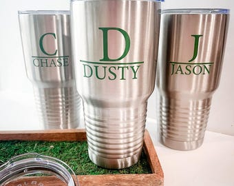 Personalized Tumbler for Men, Tumbler Personalized, Gifts for Men, Birthday Gift for Him, Groomsman Gift, Gift for Dad, Husband,Wedding Gift