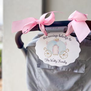 Personalized Stroller Tag, Mouse Ear Name Sign, Theme Park Stroller Tag, Custom Acrylic Tag, Stroller Marker, Vacation Must-Have