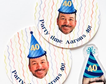 Custom Face Coasters, Funny Party Gift, Personalized Drink Coasters with Photo