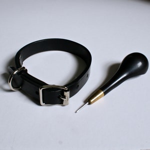 Bridle Leather Dog Collar &#39;Freki&#39; - English Bridle Leather