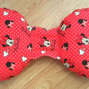 Poduszka pod głowę dla niemowląt Minnie Mouse - Kręcz szyi - Plagiocefalia ułożeniowa - Poduszka na uszy słonia - Poduszka pod głowę siedziska - Prezent na baby shower