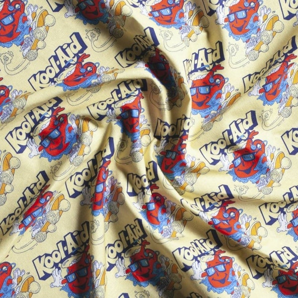 Kool-Aid Fabric -  90s kids Fabric - Throwback Fabric - Retro Fabric