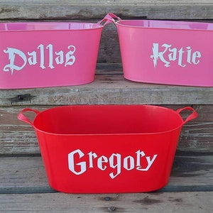 Personalized Valentines Day Buckets Valentines Day Basket Gift Baskets image 6
