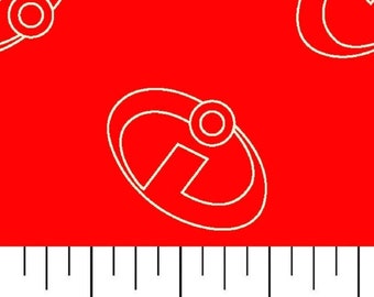 Incredibles Fabric - Incredibles 2 - Mr Incredible - Super Hero Fabric