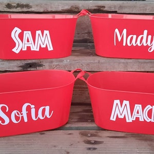 Personalized Valentines Day Buckets Valentines Day Basket Gift Baskets image 5