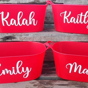 Personalized Valentines Day Buckets Valentines Day Basket Gift Baskets image 1