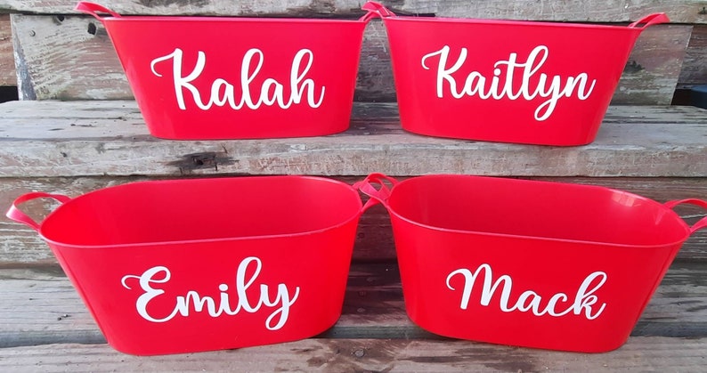 Personalized Valentines Day Buckets Valentines Day Basket Gift Baskets image 1