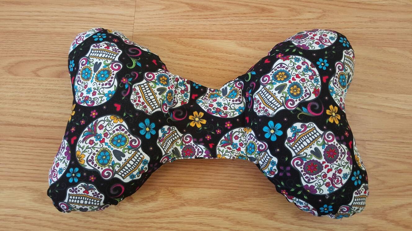 Sugar Skull Infant Head Support Torticollis Elephant Ear Pillow
