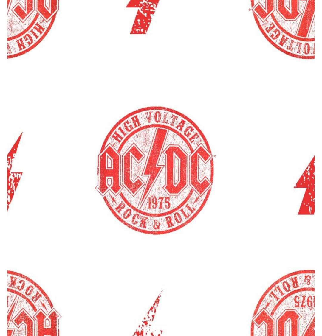 AC/DC Fabric Rock Band Fabric Etsy