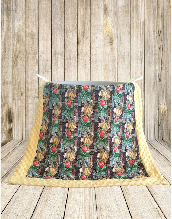 beauty and the beast baby blanket