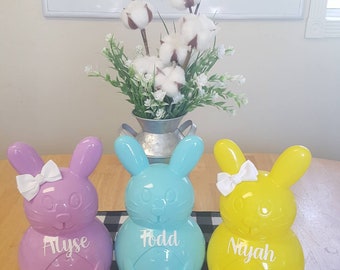 Personalized Easter Bunny Egg - Personalized Easter Egg - Easter Gifts - Jumbo Fillable Easter Bunny - Peeps