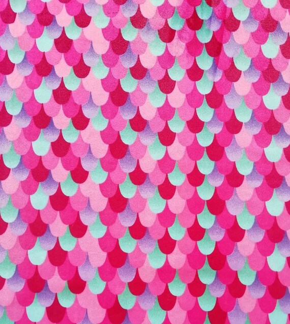 Mermaid Minky Fabric Mermaid Scales Metalic Fabric Pink Mermaid Minky Fabric Etsy Ireland