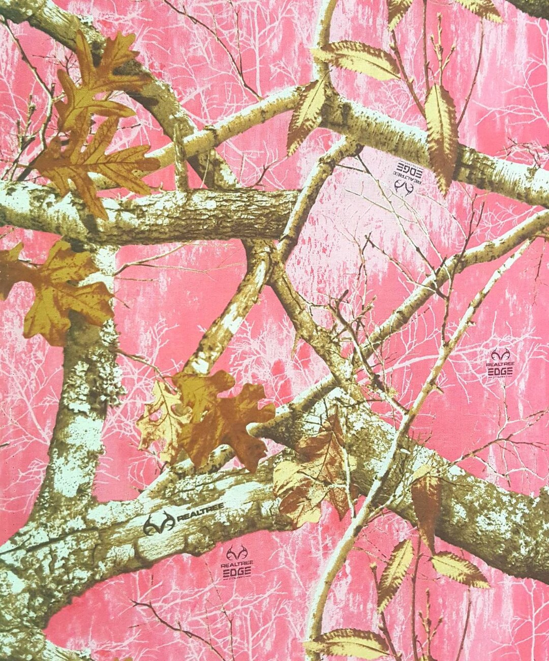 Pink Realtree Cotton Fabric Pink Camo Fabric Pink Camouflage Fabric Etsy