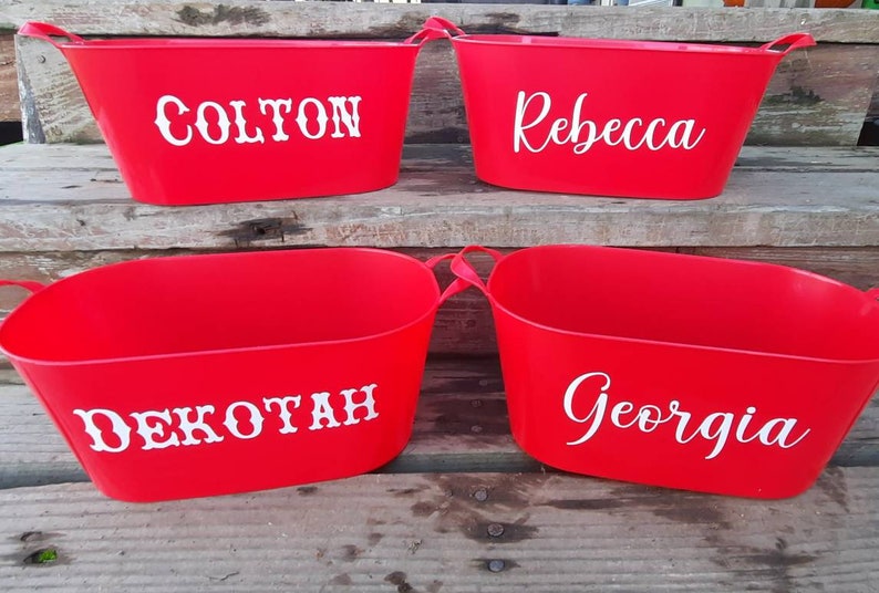 Personalized Valentines Day Buckets Valentines Day Basket Gift Baskets image 3