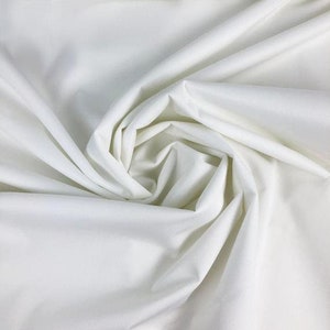 White Solid PUL Fabric - Babyville Fabric - Waterproof Fabric - Cloth Diaper Fabric - Bird PUL Fabric - Wet Bag Fabric