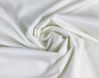 White Solid PUL Fabric - Babyville Fabric - Waterproof Fabric - Cloth Diaper Fabric - Bird PUL Fabric - Wet Bag Fabric