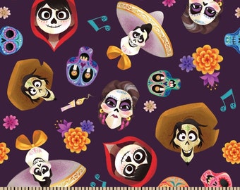 Coco Cotton Fabric - Disney Pixar - Fabric by the Yard