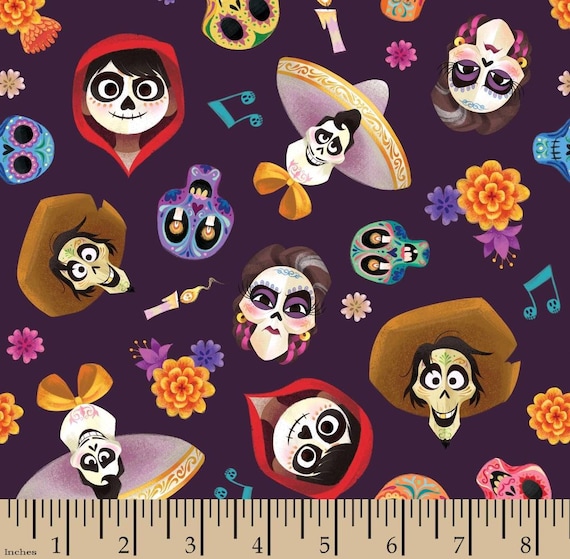 Coco Cotton Fabric - Disney Pixar - Fabric by the Yard