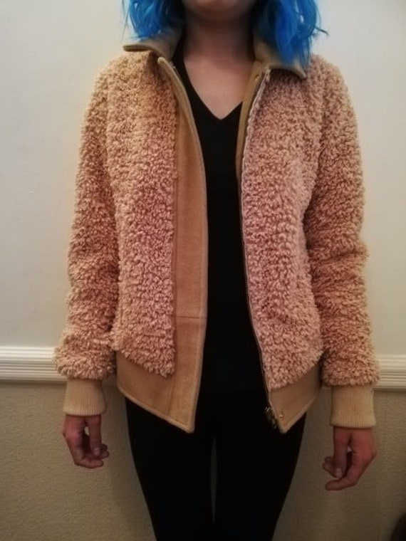 teddy fleece bomber jacket