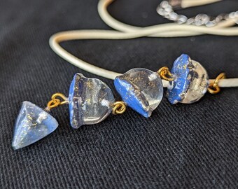 Ice Cream Resin Necklace, Gold Sparkle Charm