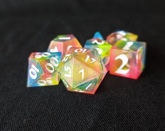Prismatic Spray Dice Set